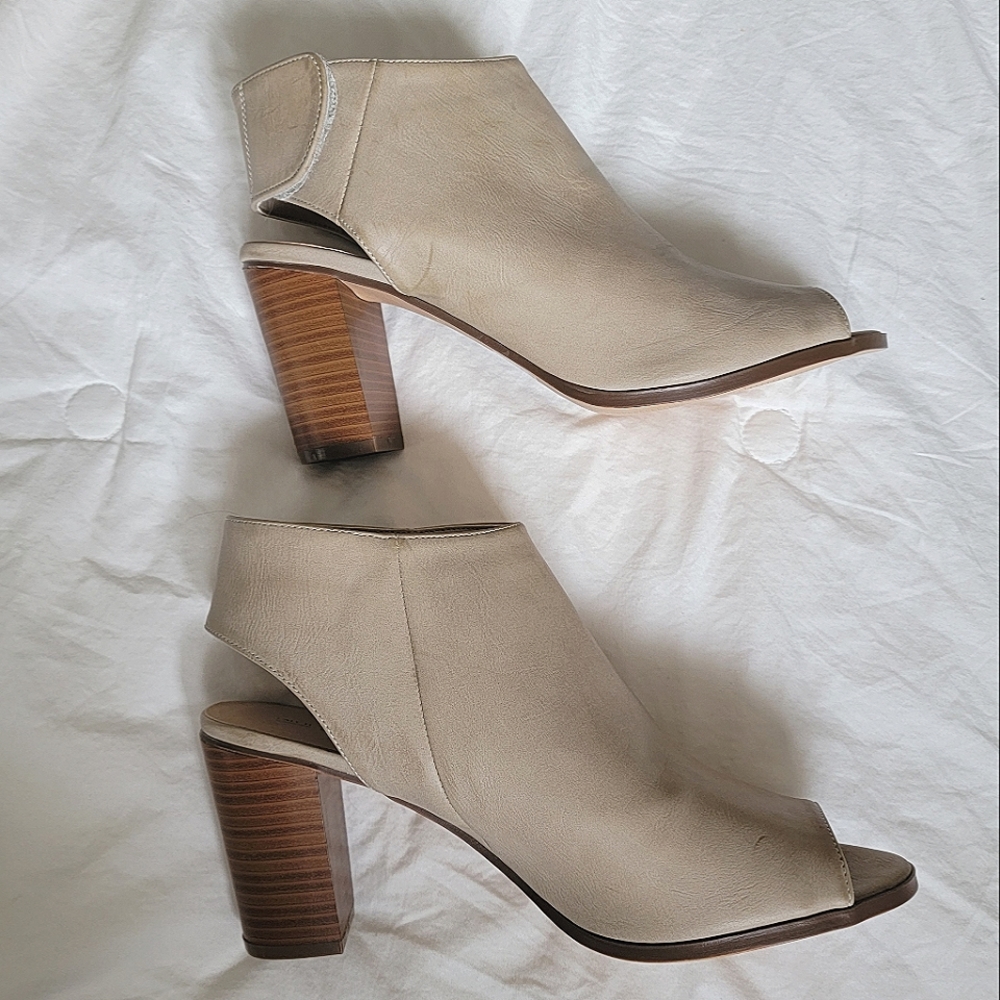 Call it Spring - Peep Toe Block Heels - Size 10